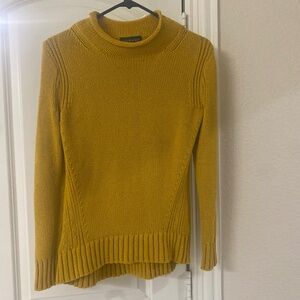 Jcrew crew neck sweater in mustard
